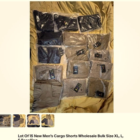 15PC Mens cargo shorts New Fundraiser great for resellinggolfers 1/$17 or 2/$28